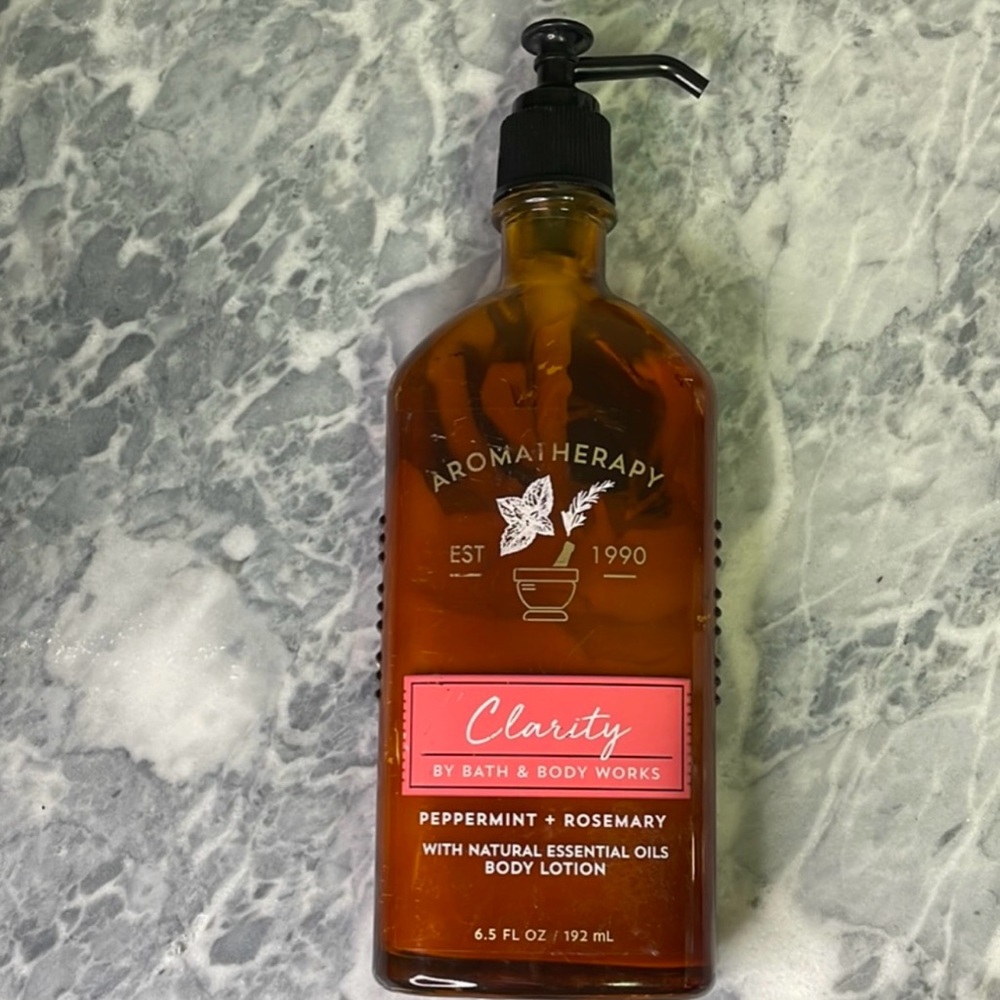 Bath and Body Works Aromatherapy Clarity Lotion Moisturizer Peppermint Rosemary